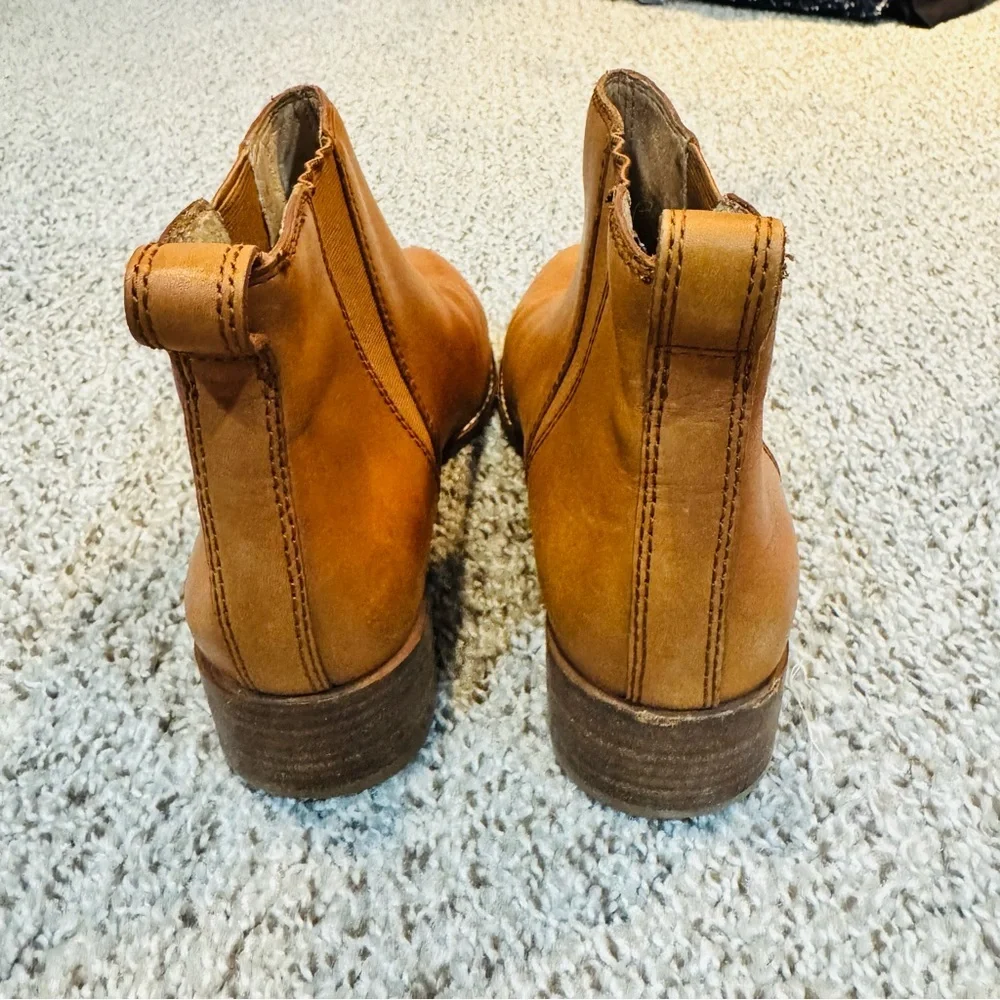 MADEWELL The Carina Boot Tan Leather Women’s Size‎ 7.5